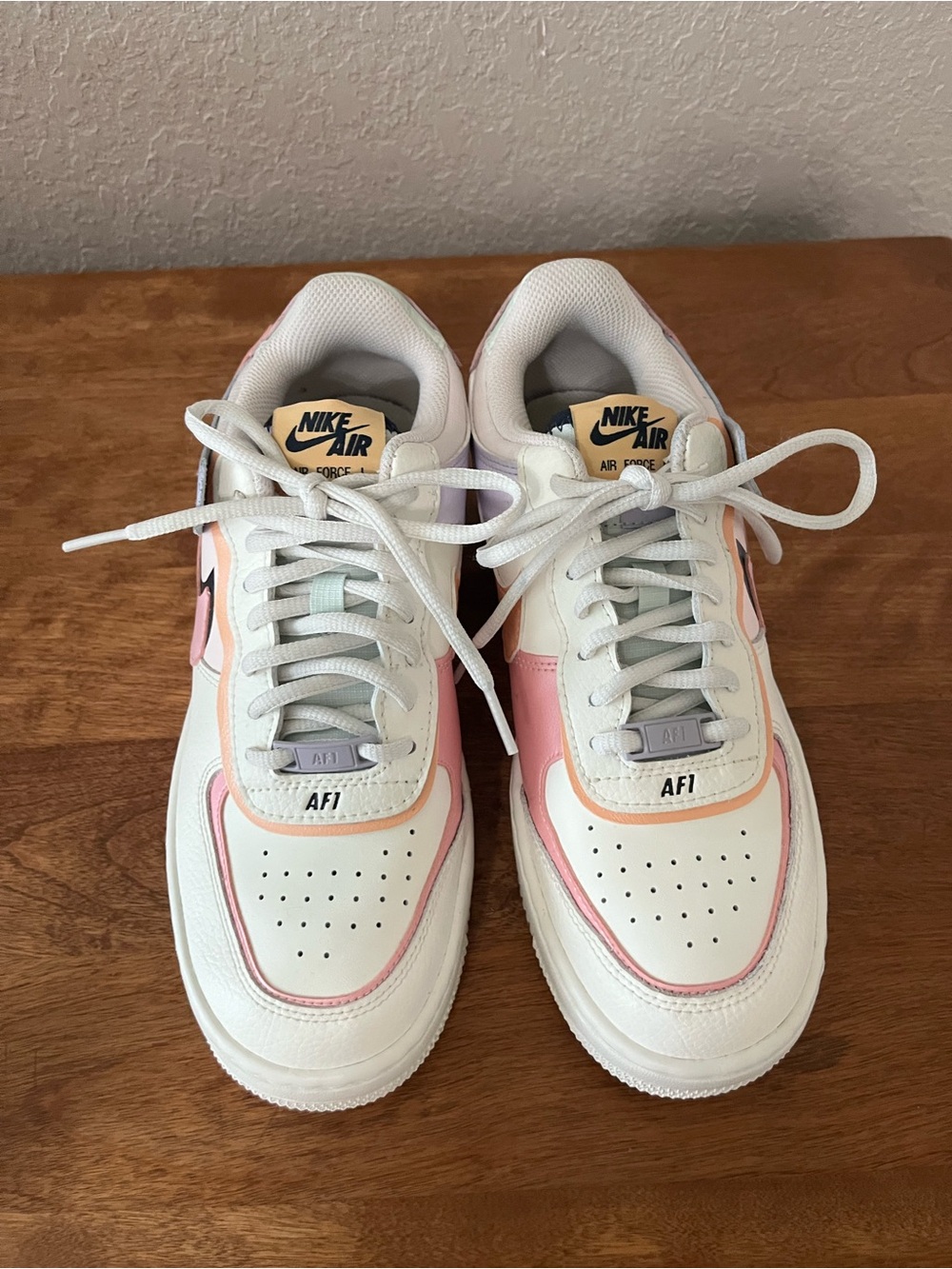 Nike Air Force 1 Shadow Orange Chalk Pink Glaze Size 7.5 - Picture 5 of 14